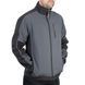 Куртка SOFTSHELL темно сіро-чорна, тришарова, тканина - стрейч 300 GSM 100D, з водо- і&nbsp;вітрозахистом,&nbsp;розмір XXL INTERTOOL SP-3135