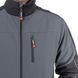 Куртка SOFTSHELL темно сіро-чорна, тришарова, тканина - стрейч 300 GSM 100D, з водо- і&nbsp;вітрозахистом,&nbsp;розмір XXL INTERTOOL SP-3135