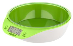 Кухонные весы Ardesto SCK-900BGR макс. вес 5 кг/белый+зеленый