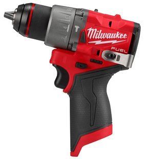 Дрель-шуруповерт с ударом аккумуляторная бесщеточная MILWAUKEE, M12 FPD2-0, 37/45Нм (каркас. клипса для ремня, картонная упаковка)