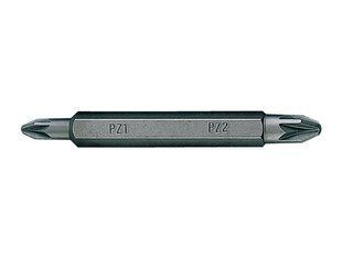 Бита торцевая 1/4" PZ2 х PZ2 L=60мм двусторонняя (уп.10)