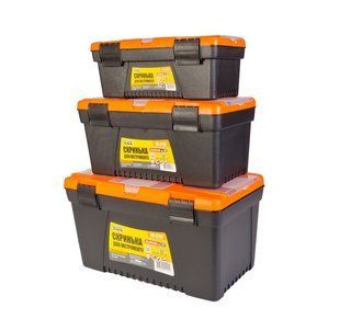 Скриньки для інструменту MASTERTOOL комплект 3 шт 13"+15"+17" пластикові замки (79-2713/2715/2717) 79-2007