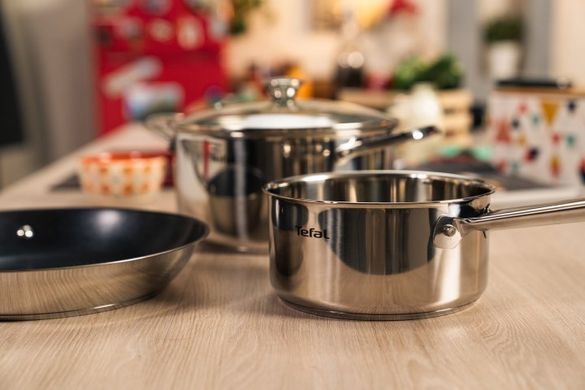 Набор посуды Tefal Cook Eat, 10 предметов, нерж.