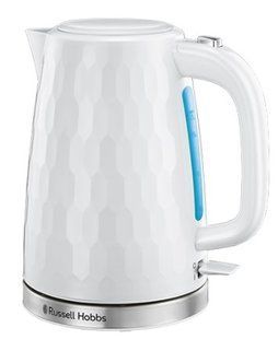 Електрочайник Russell Hobbs Honeycomb, 1.7л, пластик , білий