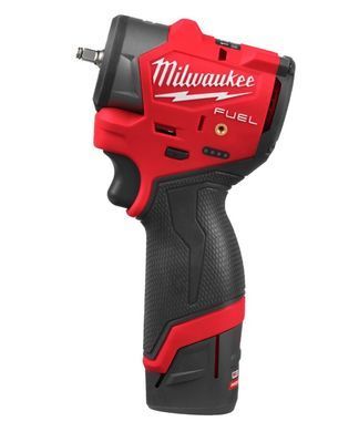 Гайковерт акумуляторний безщітковий 1/4'' MILWAUKEE, M12 FSCIWF14-252X, 136Нм, з кільцем (зарядний пристрій С12 С, 2 акумулятори