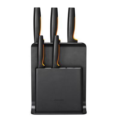 Набор ножей Fiskars Functional Form с пластиковой подставкой, 5 шт.