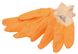 Рукавички бавовняні трикотажні MASTERTOOL нітрилове покриття 3/4 в'язаний манжет 10" помаранчеві 83-0405