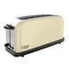 Тостер Russell Hobbs Classic, 1100Вт, довгі слоти, метал, бежевий
