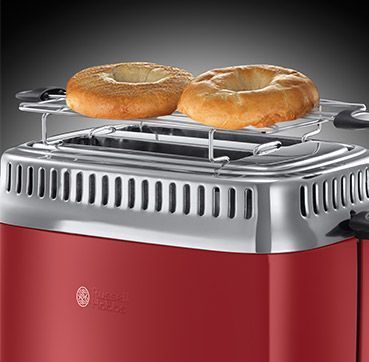 Тостер Russell Hobbs Retro, 1100Вт, метал, електрочайник