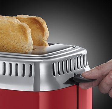 Тостер Russell Hobbs Retro, 1100Вт, метал, електрочайник