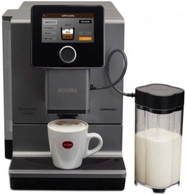 Кавомашина Nivona CafeRomatica 2.2л, зерно + мелена, автомат.капучинатор, авторецептів - 9, чорно - срібний