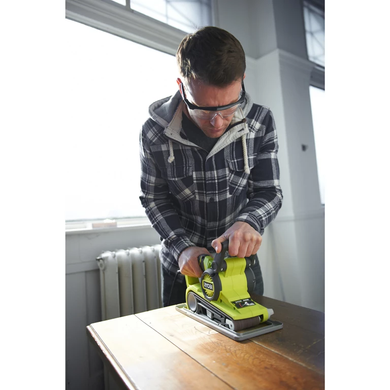 Шлифмашина ленточная Ryobi EBS800V 800В, 76мм, рамочная