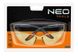 Очки защитные Neo Tools противоосколочные, нейлоновые скобки, регулировка длины и угла душек, стойкие к царапинам, желтый