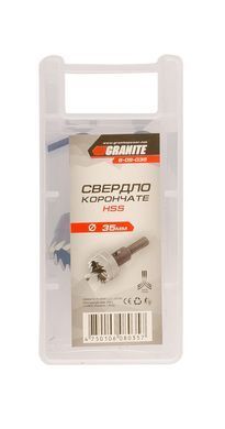 Сверло корончатое GRANITE HSS 35 мм 6-08-035