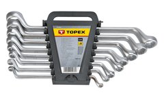 Набор Ключей накидных изогнутых TOPEX, 6-22 мм, 8 шт.