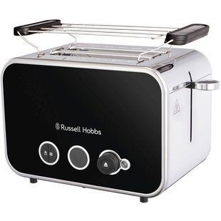 Тостер Russell Hobbs Distinctions 2-Slice, 1670Вт, пластик, підігрів, розморозка, чорний