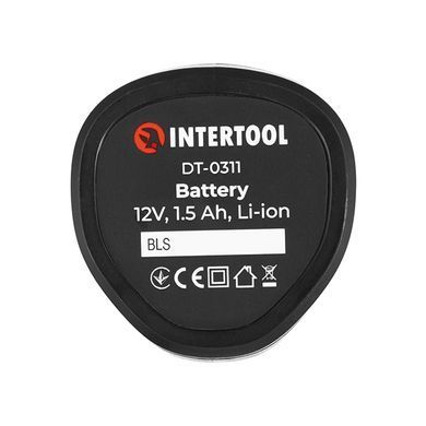 Акумулятор Li-ion 12В, 1.3 Ач для шуруповерта DT-0310 INTERTOOL DT-0311