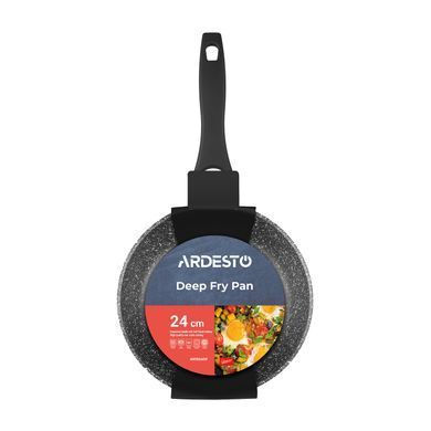 Сковорода глубокая Ardesto Gemini Anzio, 24см, алюминий, черный