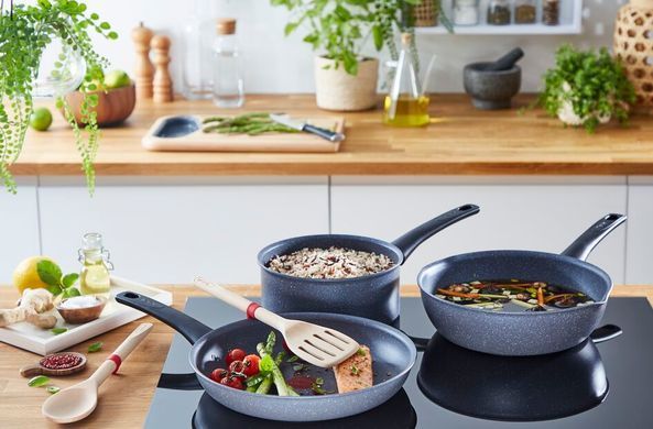 Сковорода ВОК Tefal Healthy Chef, 28см, алюминий, серый