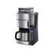Кофеварка Russell Hobbs капельная Grind and Brew 1л, молотая, LED-дисплей, серебристо-черный