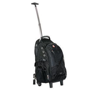 Рюкзак дорожный на колесах с телескопической ручкой INTERTOOL BX-9024