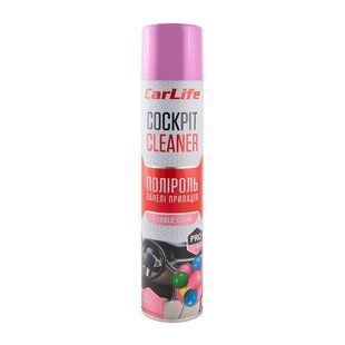 Полироль для приборной панели CarLife Cockpit Cleaner Бабл гамм, 320мл