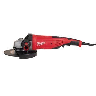 Шлифмашина угловая - болгарка MILWAUKEE, AG 22-230/DMS, 2200Вт, диаметр 230мм (защитный кожух, опорная и зажимная гайки, ключ, боковая рукоять, картонная упаковка)