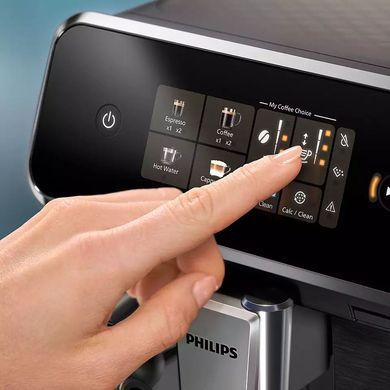 Кофемашина Philips Series 2300 1.8л, зерно+молотая, автомат.капучинатор, сенсор.управление, черный