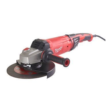 Шлифмашина угловая - болгарка MILWAUKEE, AG 22-230/DMS, 2200Вт, диаметр 230мм (защитный кожух, опорная и зажимная гайки, ключ, боковая рукоять, картонная упаковка)