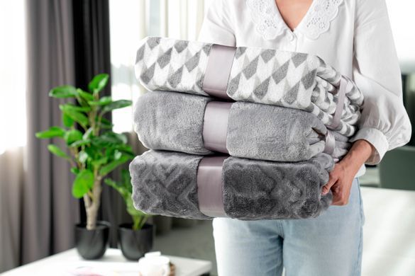 Плед Ardesto Flannel, 160х200см, геометрия 100% полиэстер.