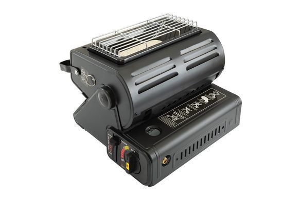 Обігрівач-плита портативна газова MASTERTOOL з адаптером для побутового балону 1.3 кВт 100 г/год 42 Bar G30/G31 I3В/P(50) 44-5110
