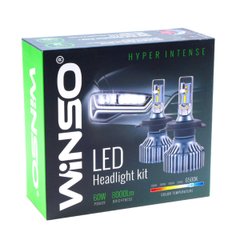 Автолампа LED Winso H7 12/24V 60W 8000Lm 6500K ZES Chip, 2шт