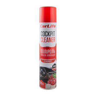 Полироль для приборной панели CarLife Cockpit Cleaner Вишня, 320мл