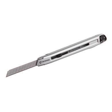Ніж металевий 9 мм INTERTOOL HT-0509