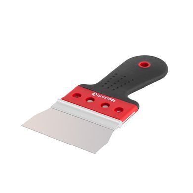 Шпатель з нержавійної сталі 100 мм Проф INTERTOOL KT-2670