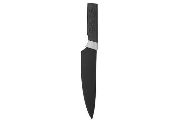 Кухонний ніж кухарський Ardesto Black Mars, 20см, нержавіюча сталь, пластик, чорний