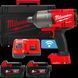 Гайковерт акумуляторний безщітковий 3/4'' MILWAUKEE, M18 ONEFHIWF34-502X, 2034Нм, з кільцем (зарядний пристрій M12-18 FC, 2 акум