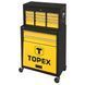 Шкаф-тележка для инструмента TOPEX, состоит из 2 модулей 61.5х33х66 см и 60х26х34 см, выдвижные ящики, на колесах