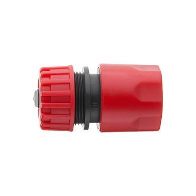 Коннектор 1/2" с аквастопом для шланга 1/2" INTERTOOL GE-1019