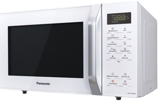 Мікрохвильова піч Panasonic , 25л, 800Вт, дисплей, білий