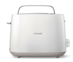 Тостер Philips Daily Collection, 830Вт, пластик, белый