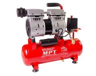 Компресор безшумний MPT PROFI OIL FREE 10 л 600 Вт 1450 об/хв 7 атм мідна обмотка MAC60103S