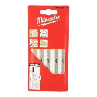 Полотна для лобзиков SPECIAL MILWAUKEE, 75х4.5/1,2мм, (5шт)