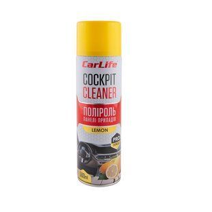 Полироль для приборной панели CarLife Cockpit Cleaner Лимон, 500мл