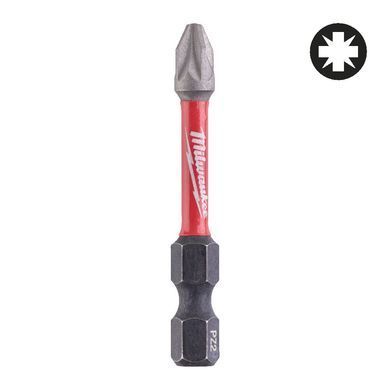 Біта SHOCKWAVE MILWAUKEE, PZ2, 50мм, (10шт), пластикова коробка