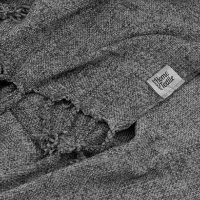 Плед Ardesto Chenille 140х190см, 100% полиэстер, серый темный