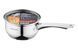 Ковш со стеклянной крышкой Ardesto Gemini Gourmet Spoleto, 1л, нержавеющая сталь