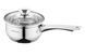 Ковш со стеклянной крышкой Ardesto Gemini Gourmet Spoleto, 1л, нержавеющая сталь