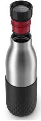 Термобутылка Tefal Bludrop soft touch, 500мл, нержавеющая сталь, графитовый