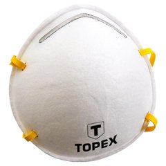 Маска защитная TOPEX, противопылевая полумаска, маркировка FFP2, 5 шт.